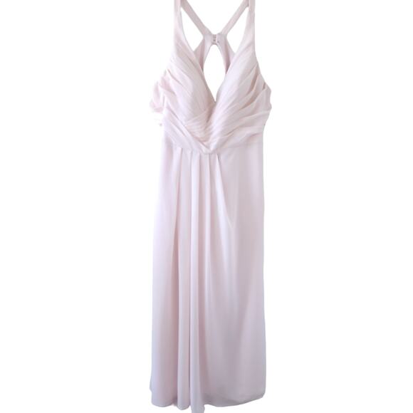 Sorella Vita Bridesmaid Dress Sz 24 Pale Pink Maxi Wedding Sleeveless, Altered - Picture 1 of 5